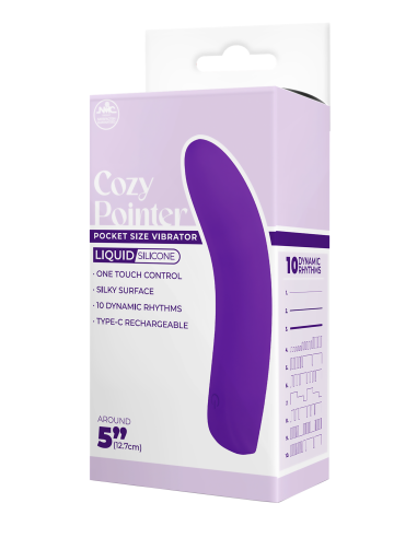 NMC 5 INCH SILICONE 10 FUNCTION VIBRATOR PURPLE